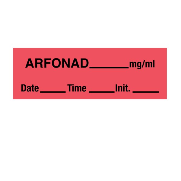 Tape, Arfonad 1/2" x 500" Red w/Black